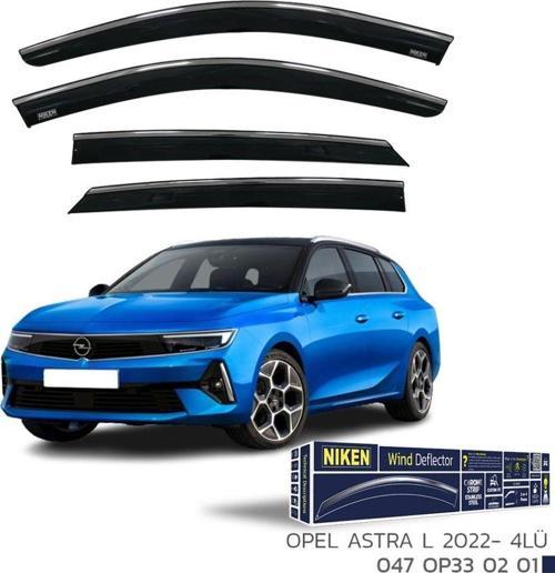 Opel Astra Uyumlu L Kromlu Cam Rüzgarlığı -2022 Niken Parça
