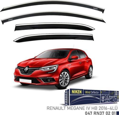 Renault Megane 4 HB Kromlu Cam Rüzgarlığı 4'lü 2016+