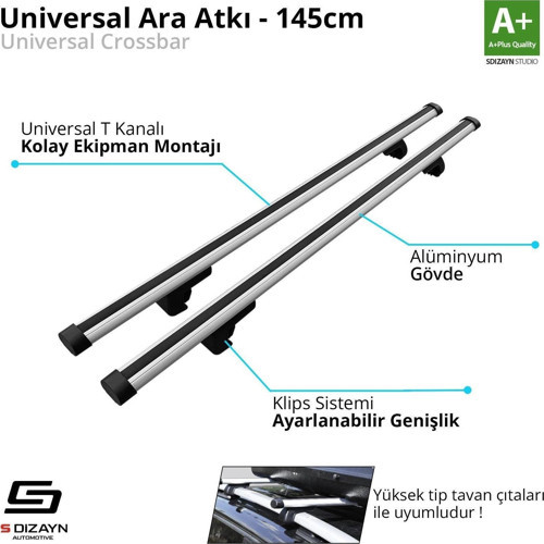 S-Dizayn Universal Standart Model Ara Atkı 145 Cm