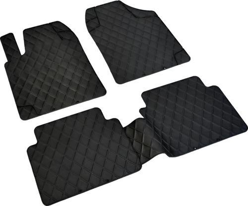 Citroen Evasion 3D Havuzlu Universal Paspas Pufi Diamond Siyah