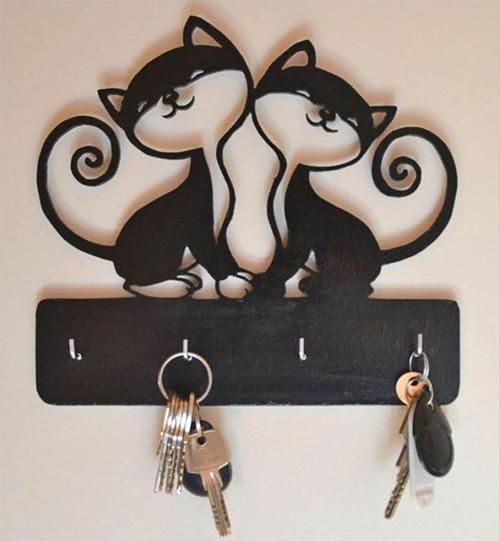 Kedi Temalı Dekoratif Anahtarlık 27 cm