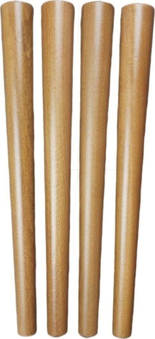Gürgen Ahşap Ceviz Renk 42 Cm 4 Adet Sandalye Sehpa Ayağı Metrik-8 Vidalı
