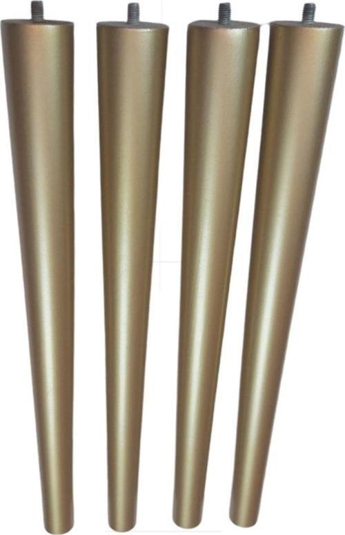 Gürgen Ahşap Gold Renk 42 Cm 4 Adet Sandalye Sehpa Ayağı Metrik-8 Vidalı