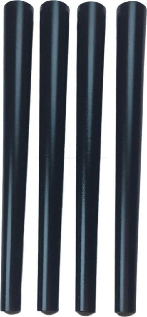 Gürgen Ahşap Siyah Renk 42 Cm 4 Adet Sandalye Sehpa Ayağı Metrik-8 Vidalı