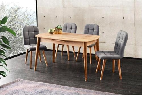 Levent Mobilya Essen Masa Takımı Etro Sandalye Gri