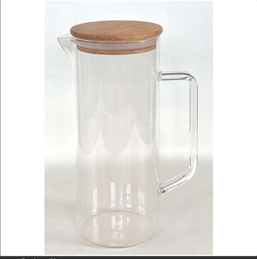 buenos borosilikat cam sürahi - kapaklı sürahi 1200ml.ince cam