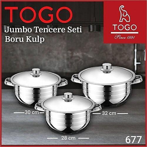 677 JUMBO TENCERE SETİ BOTU KULP 28-30-32