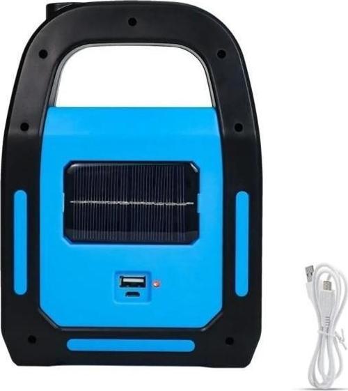 Solar Işıldak Powerbank El Feneri Güneş Enerjili Usb Şarjlı Kamp Lambası Mobil Güç Kaynağı Led