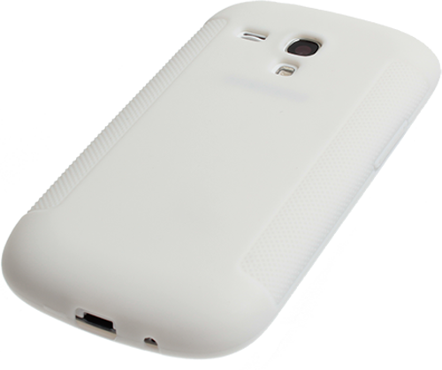 Galaxy S3 Mini i8190 i8200 ile Uyumlu Soft Silikon Kılıf Beyaz