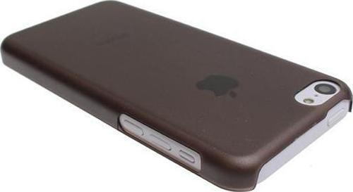 iPhone 5C ile Uyumlu 0,3mm Ultra Slim Sert Kauçuk Kılıf Gri