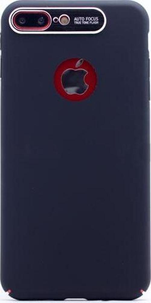 iPhone 7/8 Plus ile Uyumlu S-Line Cover Rubber Sert Kılıf Siyah