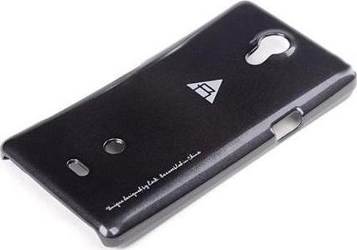 Xperia T LT30p ile Uyumlu Rock Slim Kauçuk Kılıf Siyah
