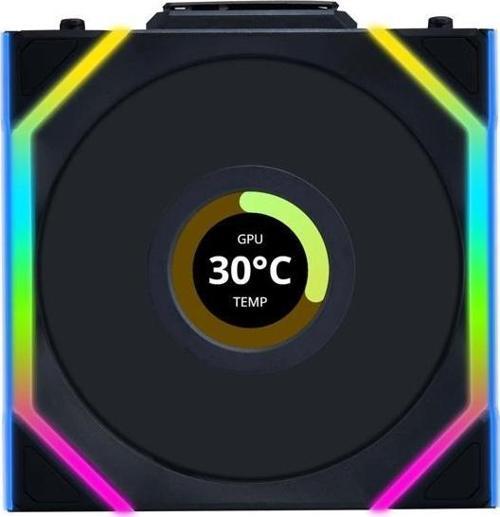 UNI FAN SL WIRELESS LCD 1x120mm Siyah Kasa Fanı