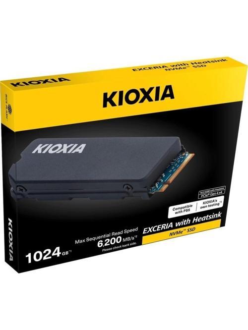 Kıoxıa Excerıa Heatsınk G4, Lsc11k1t02g8, 1tb, 6200/4900, Gen4, Nvme Pcıe M.2 2280, Ssd,(soğutuculu)