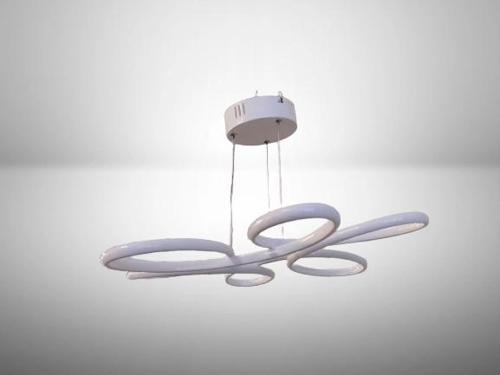 Lotus Çiçek Sarkıt Led Avize BEYAZ Kasa Üç Renk 6500k/4000k/3000k (Beyaz Ilık/Bbeyaz/Sarı (Günış