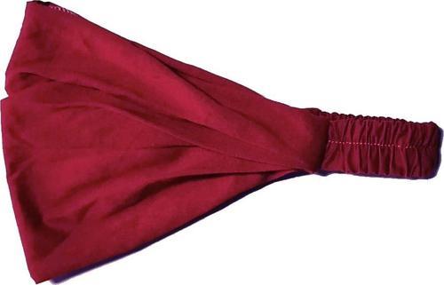 Paraşüt Bandana Sade Düz Renk Pamuklu Kumaş Lastikli Bordo