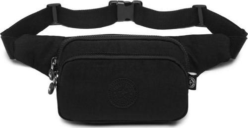 Krinkıl Kumaş Kadın Bel Çantası Smart Bags 1154 Siyah