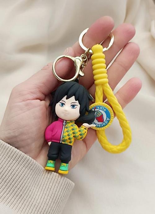 Anime Demon Slayer Kimetsu No Yaiba Silikon Anahtarlık Çanta Süsü