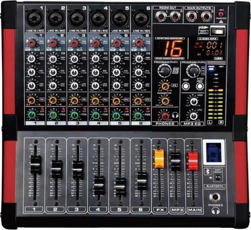 MX-6 6 KANALLI 99 DSP EFEKTLİ 2x350 WATT POWER MİKSER