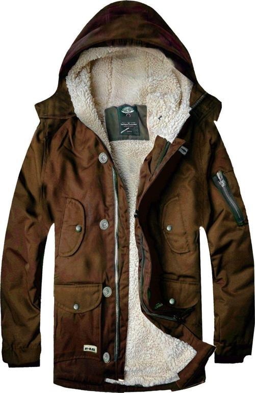 Alaska Slim Fit Su Ve Soğuğa Dayanıklı Kapüşonlu Kısa Parka Kaban -- Camel --