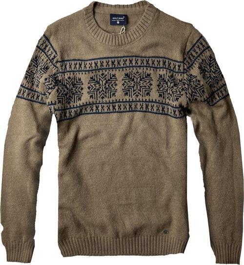 Gulf Bırd Luxry Bisiklet Yaka Yün Erkek Kazak