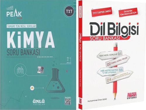 Ünlü Yayıncılık TYT Kimya Best Peak ve AKM Dil Bilgisi Soru Bankası Seti 2 Kitap