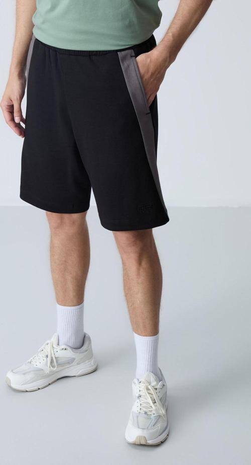 Siyah Pamuklu Kalın Yumuşak Dokulu Standart Fit Basic Erkek Şort - 81280