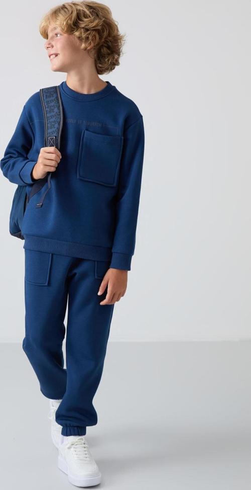 Parlament Pamuklu Kalın İçi Tüylü Yumuşak Dokulu Standart Fit Baskılı Erkek Çocuk Eşofman Takım - 11