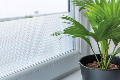 346-0337 Geometrik Desen Yapışkanlı Cam Folyo (45cm x 2mt)