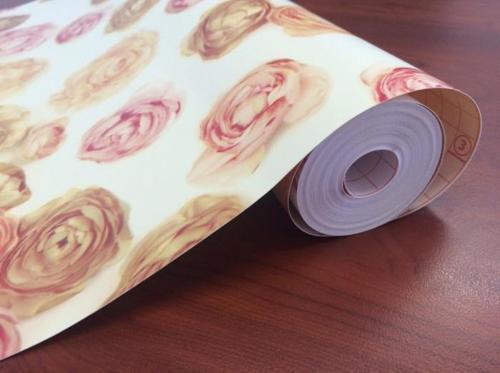 346-0626 Kendinden Yapışkanlı Gül Desen Folyo