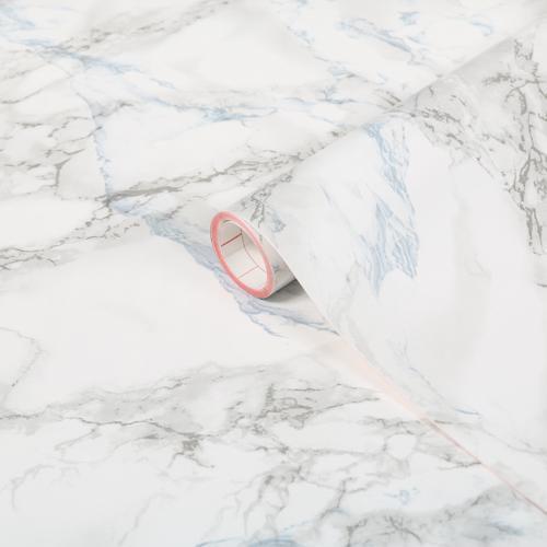 346-0121 Mavili Mermer Desen Yapışkanlı Folyo (45cm x 1mt)