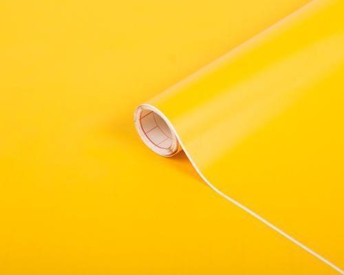 346-0156 Mat Koyu Sarı Kendinden Yapışkanlı Folyo