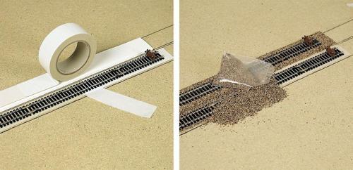 Maket Demiryolu Rayları için Yapışkanlı Bant N 1/160 N:7120