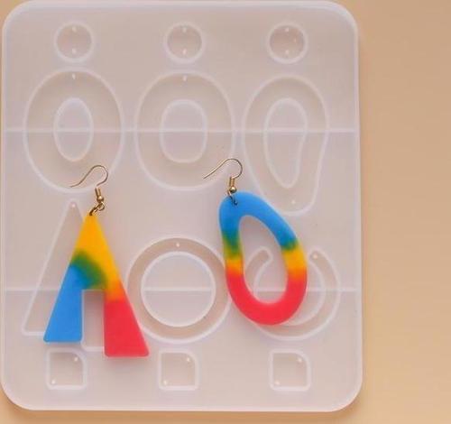 Epoksi Silikon Kalıp - Küpe 17x15cm (183)