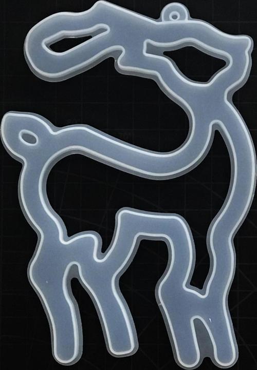 Epoksi Silikon Kalıp 125x175x10mm - Geyik (323)