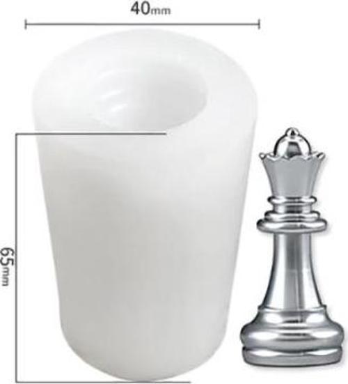 Epoksi Silikon Kalıp Satranç Figürü 40x65mm - Vezir (383)