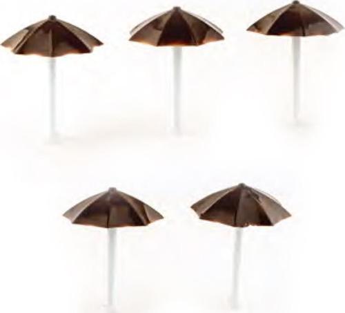 Maket Model 1/100 – Plastik Şemsiye Kahverengi