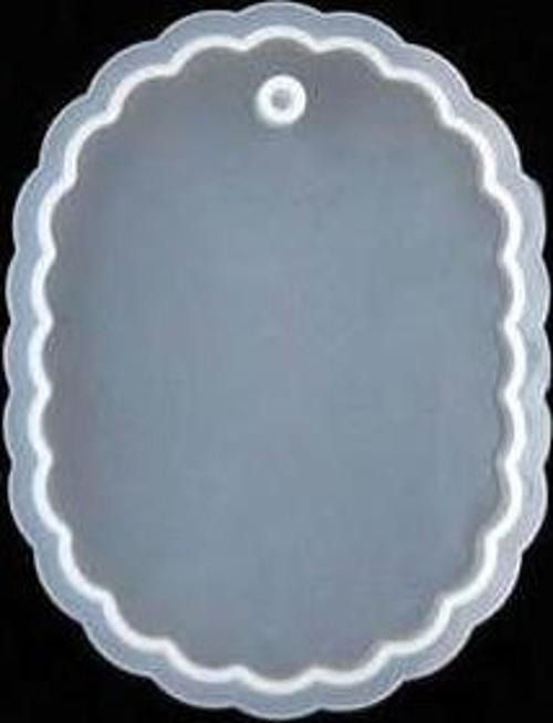 Epoksi Silikon Kalıp - Elips Kolye Ucu 8x6cm (130)