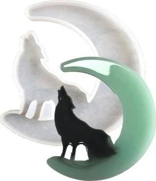 Epoksi Silikon Kalıp - Hilal ve Kurt 12.5x10.5cm (311-1)