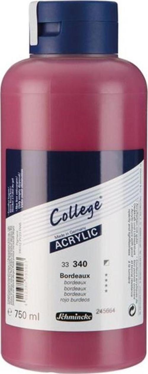 College Akrilik Boya 750ml - 340 Bordeaux