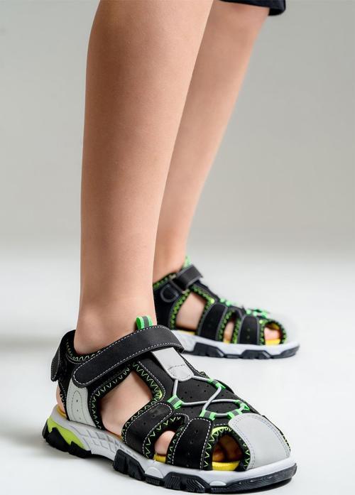 Erkek Çocuk Siyah Anatomik Outdoor Sandalet