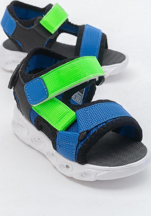 Erkek Çocuk Sax-Siyah Işıklı Anatomik Hafif Spor Sandalet