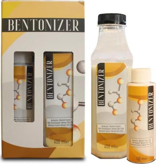Bentonizer Kurkumin Bentonit İçeren İkili Formülasyon Takviye Edici Gıda 400 Ml +100 Ml -SKT:12/2026