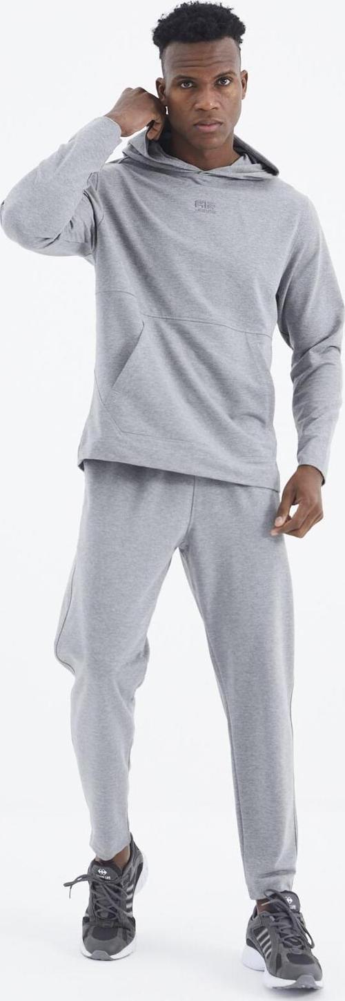 Rex Gri Melanj Basic Erkek Eşofman Takım - 85232