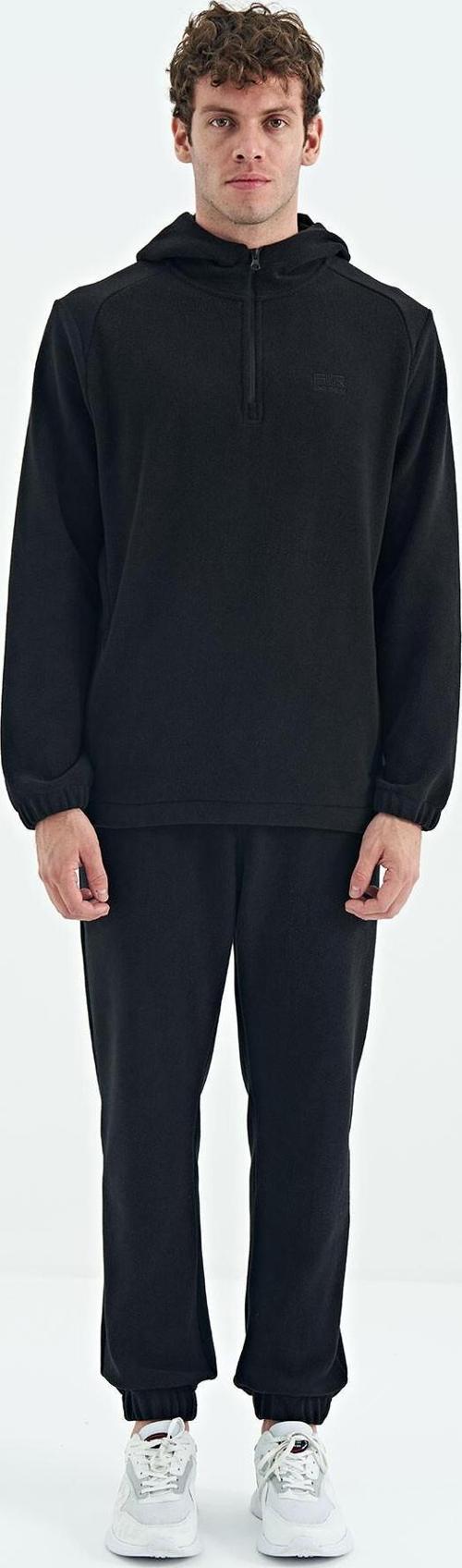 Hektor Siyah Kapüşonlu Polar Erkek Eşofman Takım - 85227
