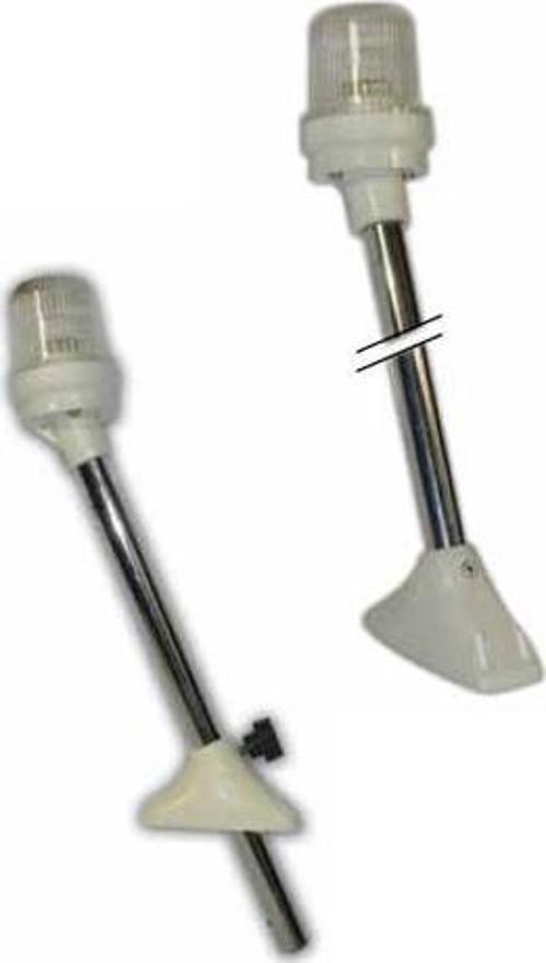 Sabit Işıklı Bayrak Direği Beyaz 50Cm SL12