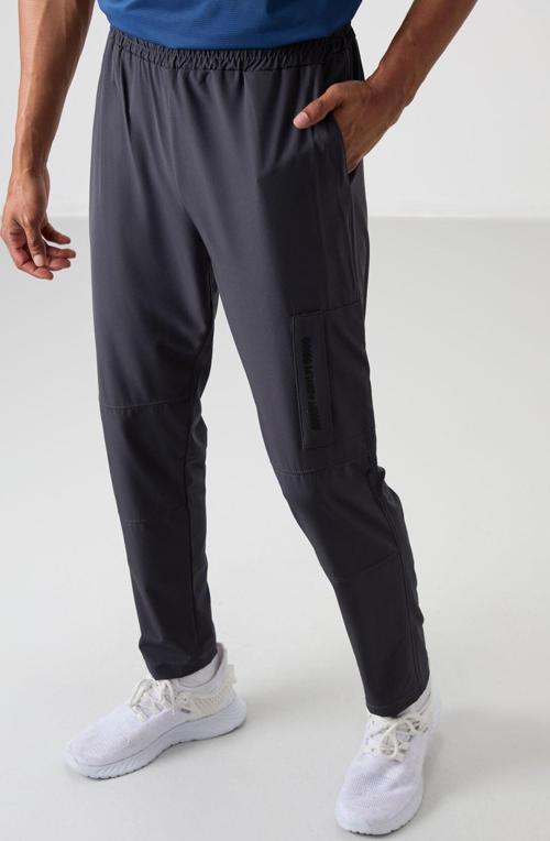 Antrasit Polyester İnce Yumuşak Comfort Fit Erkek Eşofman Alt - 82120