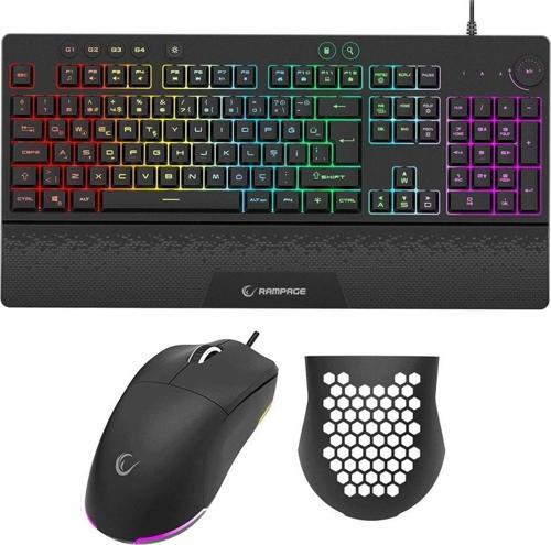 Eclıpse Siyah USB Rgb Aydınlatmalı Q Gaming 4 Tuş Makrolu Oyuncu Klavye Mouse Set