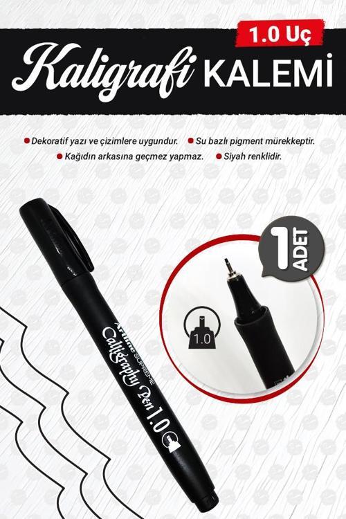 Artline Supreme Kaligrafi Kalemi 1.0 mm Siyah -Calligraphy pen-T1152