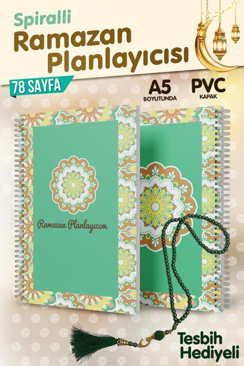 Ramazan Planlayıcı ( Ramazan) Yetişkinler Için Ramazan Günlüğü Tesbih Hediyeli-T1166